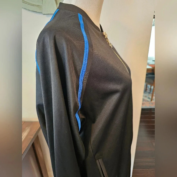 PE Nation Women's Full Zip Black Track Jacket Size XS/Small Vintage Zip Pockets - Picture 3 of 11